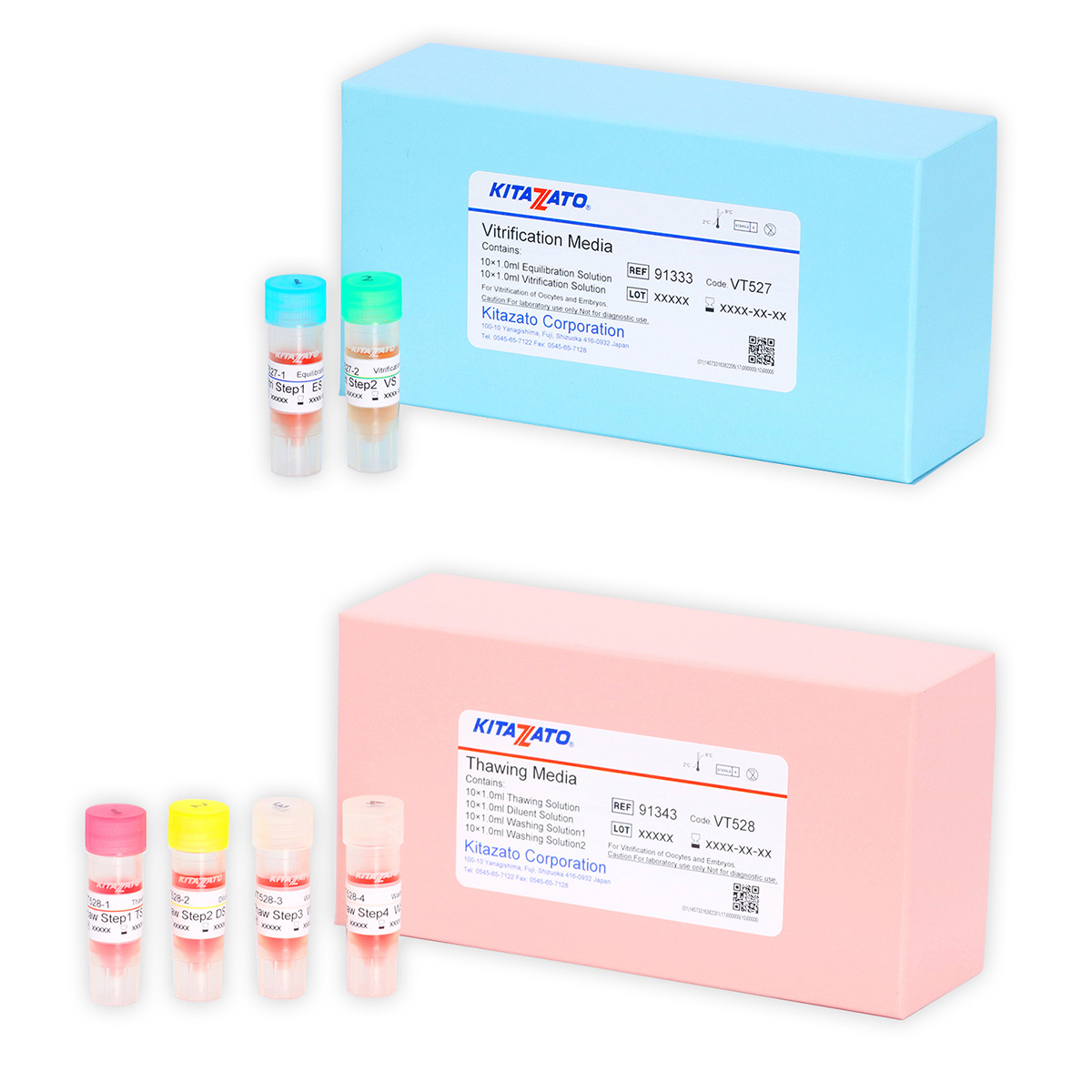 脂肪酸配合 卵子/胚ガラス化・凍結液 融解液（VT527・VT528）