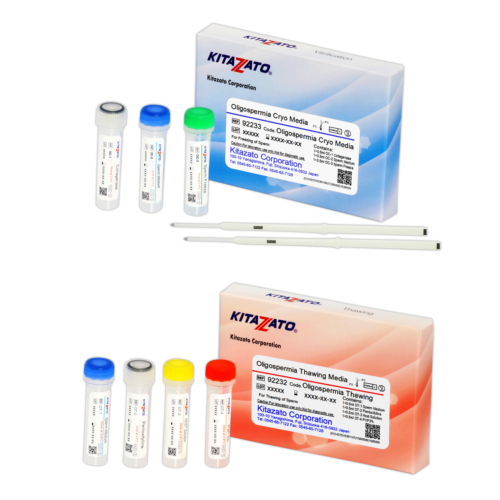 極少精子凍結/融解液キット Oligospermia Cryopreservation